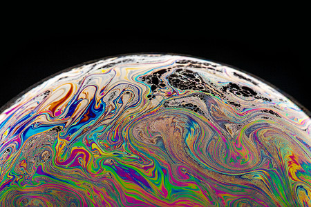 彩色的肥皂泡泡背景图片