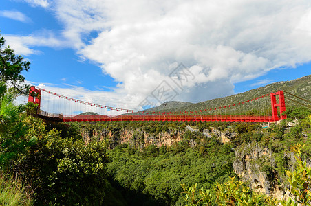 皇家峡谷大桥峡谷玻璃吊桥背景