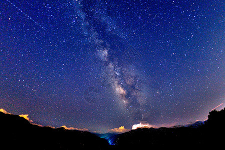 黄峪寺星空银河背景