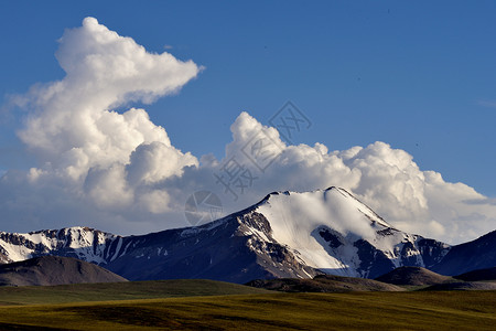 自然风光祁连山雪山高清图片