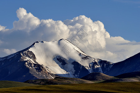 祁连山冰川自然风光背景