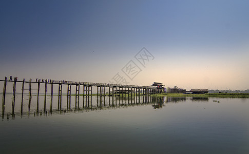 缅甸乌本桥图片