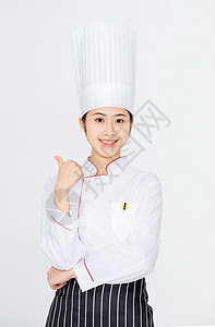 美女厨师厨师帽厨师裙高清图片