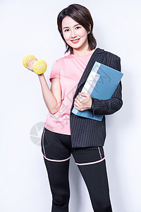 女性办公室锻炼图片
