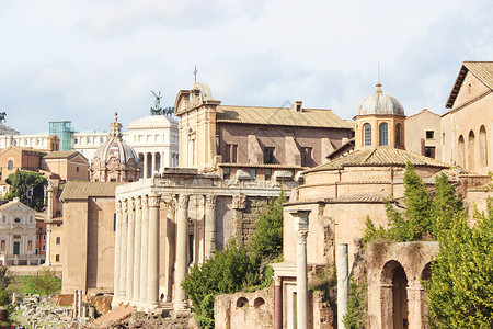 古罗马遗址建筑群旅游高清图片素材
