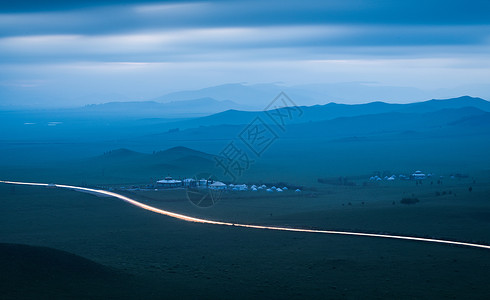 坝上草原风光背景图片