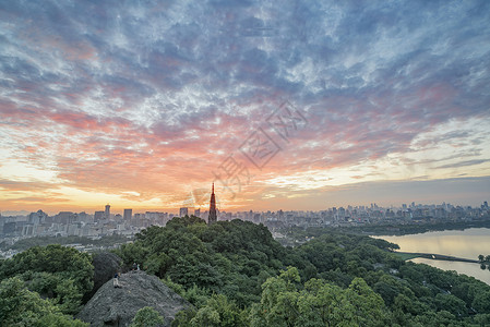 杭州雷峰塔背景图片