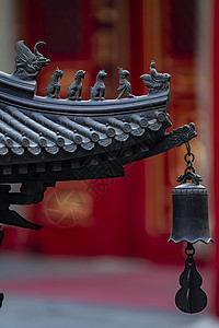 漂浮铃铛北京八大处祈愿铃铛背景