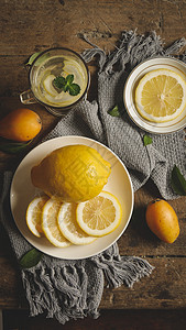 黄柠檬背景图片