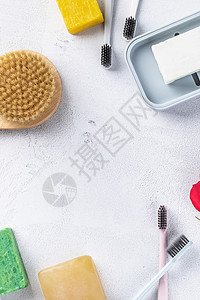 手工皂与清洁用品背景图片