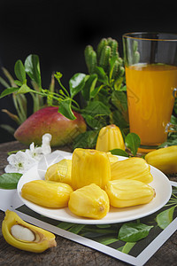 海南菠萝蜜新鲜海南香蕉高清图片