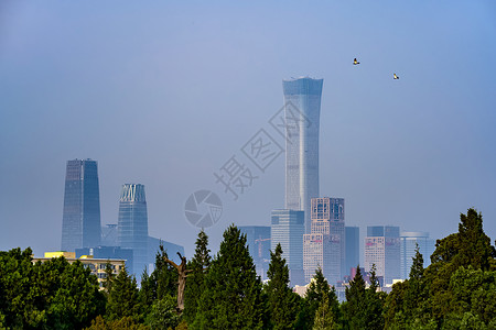 北京现代建筑群背景图片