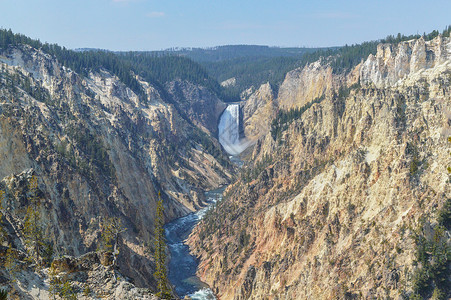 美国黄石大峡谷背景图片