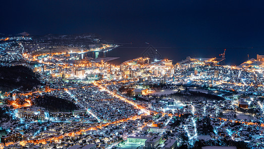 北海道小樽夜景图片