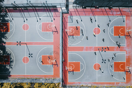 篮球场篮球场俯视高清图片