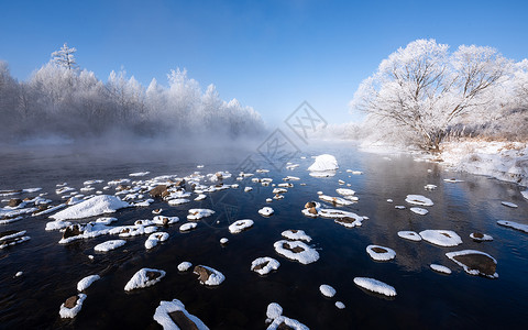 冬天的风景大雪不冻高清图片