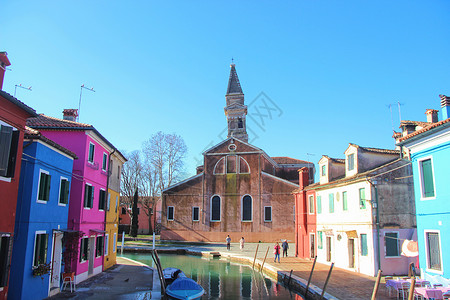 威尼斯布拉诺岛教堂图片