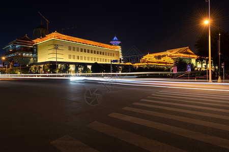 院夜景桂林一院两馆背景