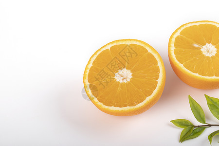 橙子半个橙子水果高清图片
