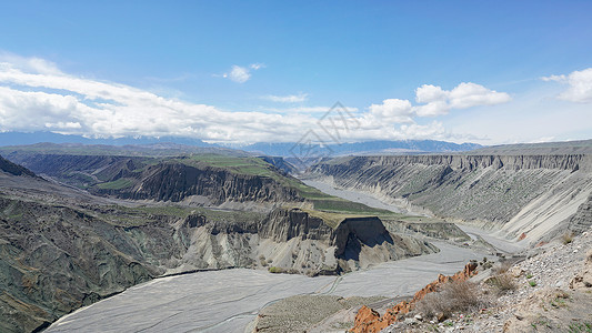 新疆塔城安集海大峡谷背景