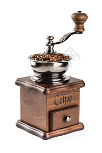 手工磨咖啡豆机咖啡手摇磨豆机背景