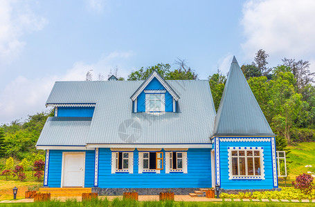 俄式建筑俄式风格小屋高清图片