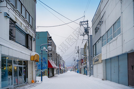 北海道富良野街道街景高清图片