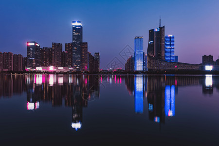 合肥天鹅湖夜景合肥天鹅湖风光背景