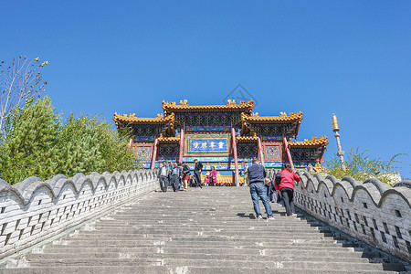 五台山塔院寺背景图片