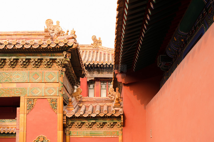 北京紫禁城建筑特写图片