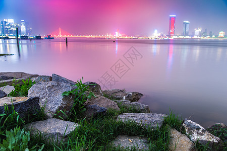 南昌红谷滩cbd夜景高清图片