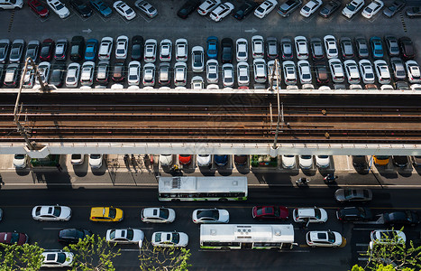 路面交通与轨道交通高清图片