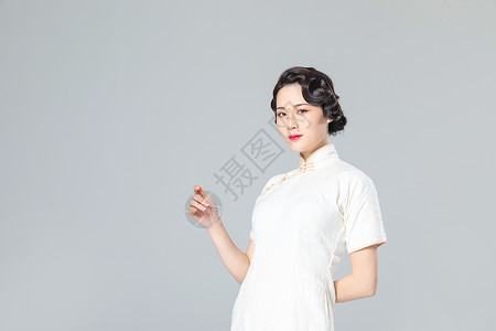 旗袍女性背景图片