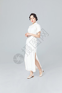 旗袍女性背景图片