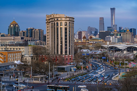 北京国贸建筑群背景图片