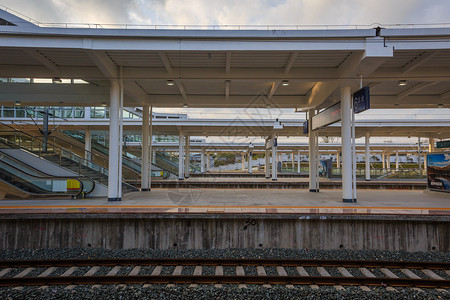 黄山高铁站站台铁道背景图片