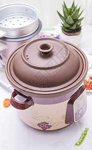 电烤锅养生紫砂锅背景