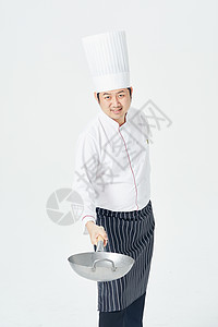 男厨师炒菜厨师炒菜白色高清图片