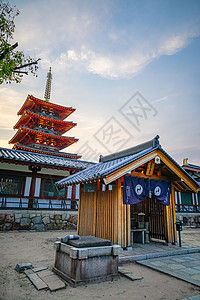 日本大阪四天王寺建筑高清图片