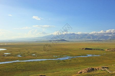 新疆巴音布鲁克大草原高清图片