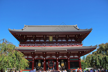 东京浅草寺大门高清图片