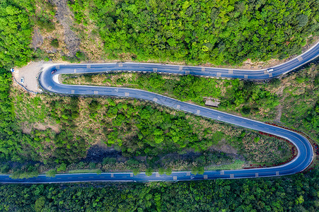 航拍安徽皖南318自驾公路旅行自然风光背景图片