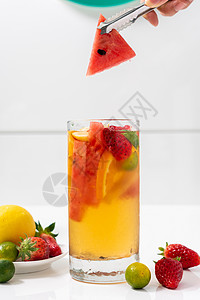 水果茶鲜果饮品高清图片