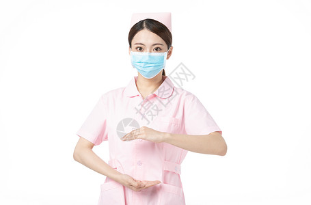 女性护士形象背景图片
