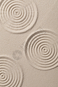 禅意纹理沙盘沙子背景