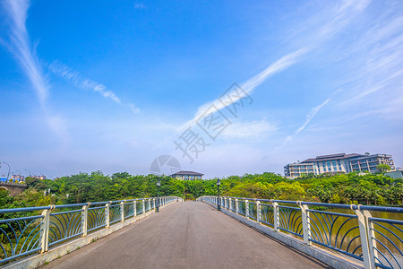 园林桥面景观背景图片