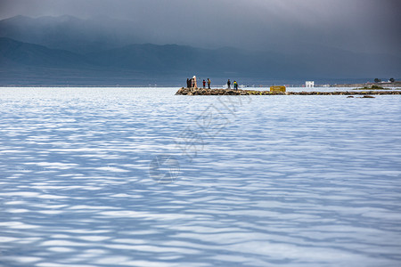 西北颗蓝色的明珠青海湖背景图片