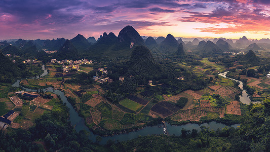 漓江风光桂林山水背景