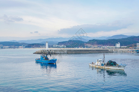 韩国襄阳渔船高清图片