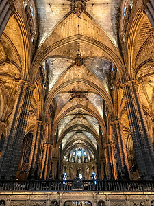 西班牙巴塞罗那大教堂风光图片